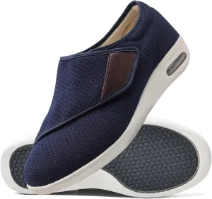 Men's Diabetic Shoes Slip On Casual Shoes Extra Wide Walking Shoes for Edema Hook Loop Recovery Casual Shoes for Swollen Feet Running Walking Slip On Sneakers