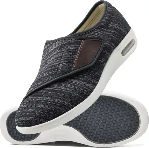 Men's Diabetic Shoes Slip On Casual Shoes Extra Wide Walking Shoes for Edema Hook Loop Recovery Casual Shoes for Swollen Feet Running Walking Slip On Sneakers