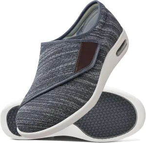 Men's Diabetic Shoes Slip On Casual Shoes Extra Wide Walking Shoes for Edema Hook Loop Recovery Casual Shoes for Swollen Feet Running Walking Slip On Sneakers