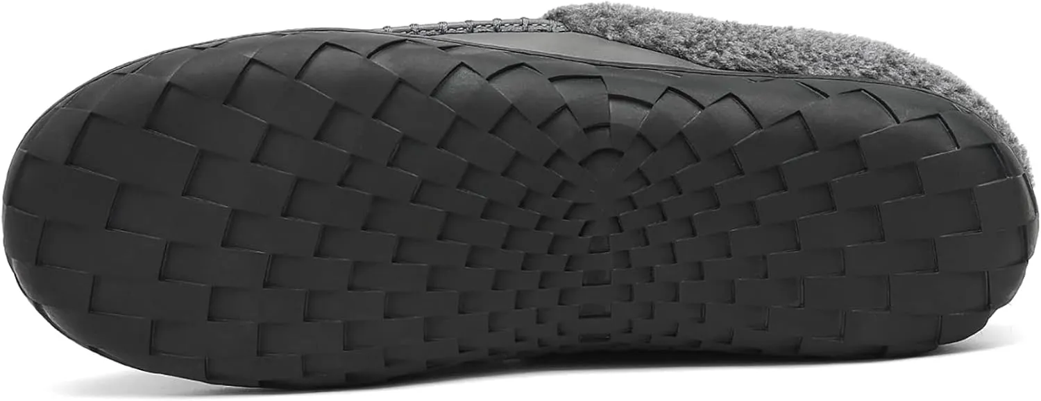 Men's Male Memory Foam Indoor Outdoor Warm Slippers PU Moccasins Slipper