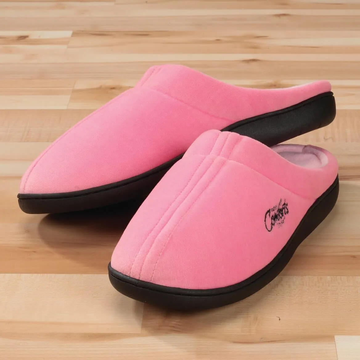 Miles Kimball Easy Comforts StyleTM Memory Foam Slippers
