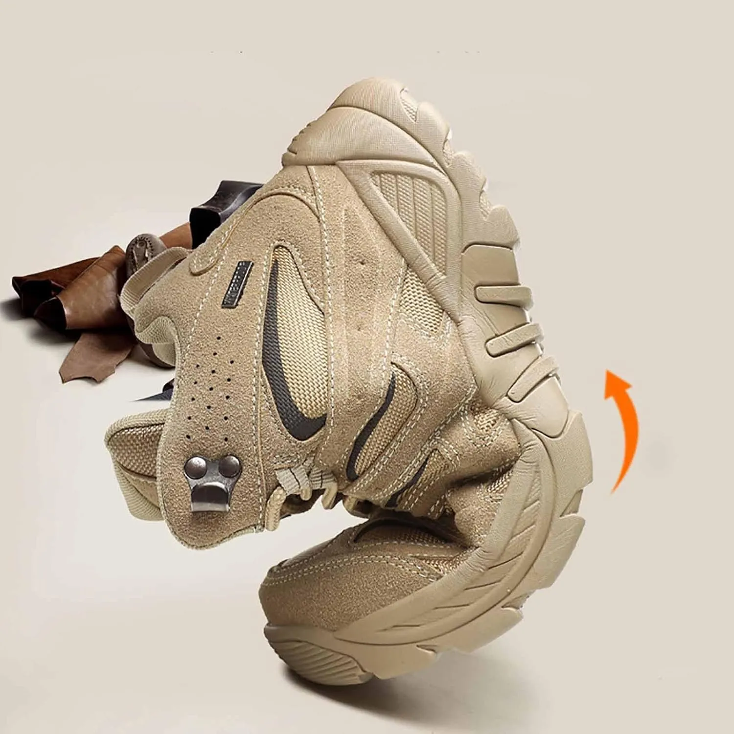 Military Tactical Boots, Motorcycle Combat Hiking Boots Military Work Boots Desert Boots Military Boots for men Breathable Military Combat Desert Boots