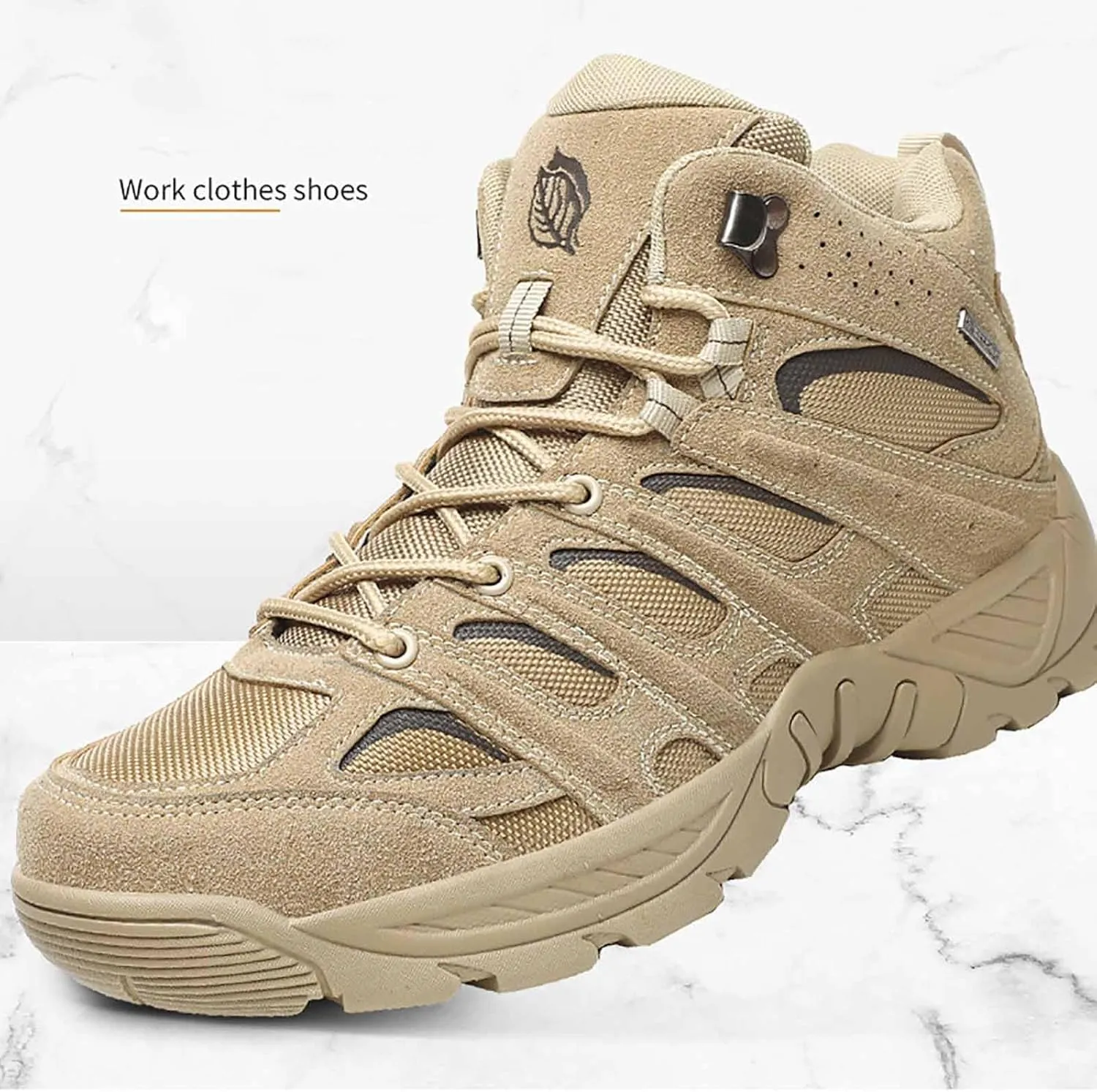 Military Tactical Boots, Motorcycle Combat Hiking Boots Military Work Boots Desert Boots Military Boots for men Breathable Military Combat Desert Boots