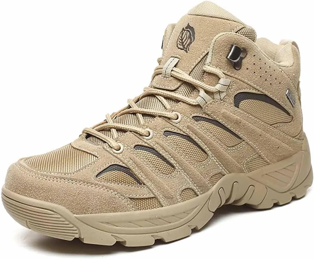 Military Tactical Boots, Motorcycle Combat Hiking Boots Military Work Boots Desert Boots Military Boots for men Breathable Military Combat Desert Boots