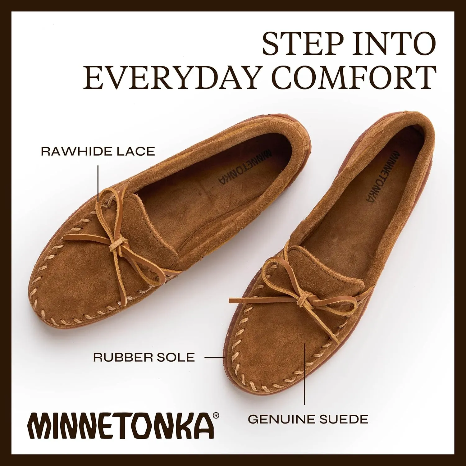 Minnetonka Men's Everyday Moc Suede Moccasin Loafers