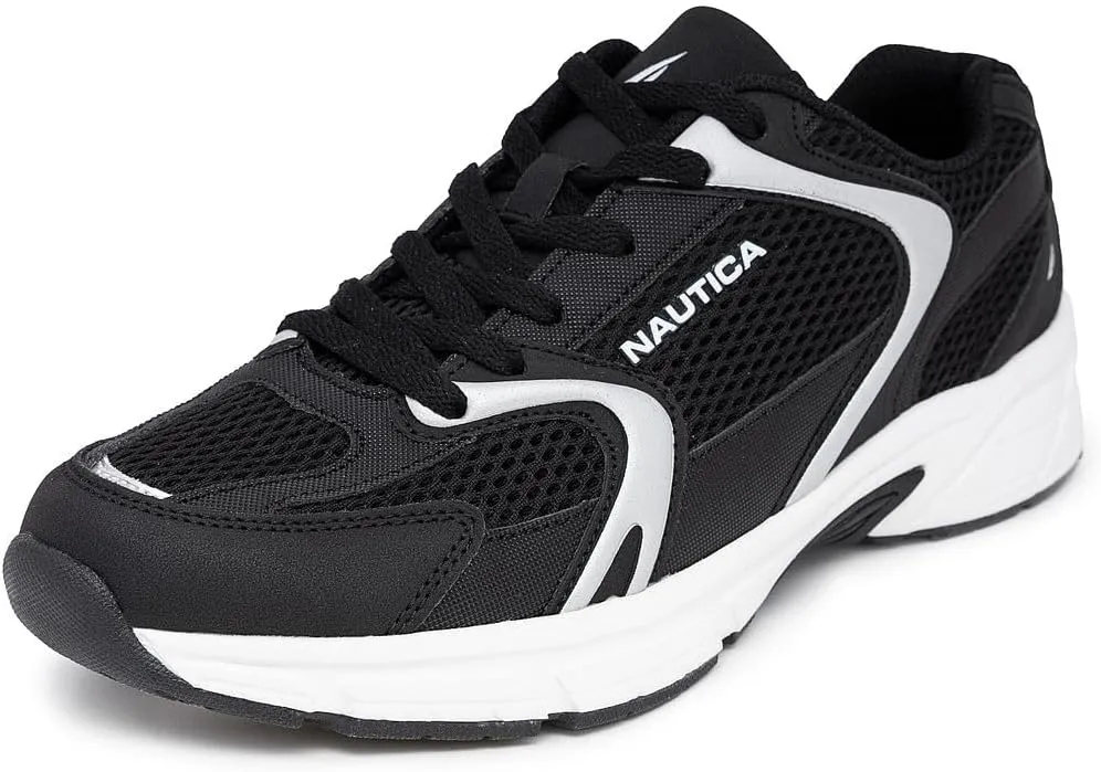 Nautica Mens Running Sneakers Sport Fashion Lace-Up Athletic Soft Shoes for Gym Tennis Men  Cushioned, Breathable, Lightweight & Comfortable