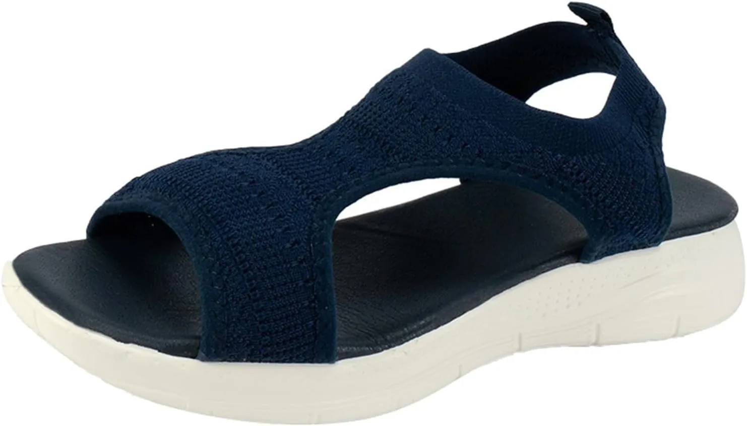 orthopedic sandals women arch support Walking Sandals Comfortable Plantar Fasciitis Open Toe Non-slip Platform Sport Sandal Mesh Thick-Soled Fishmouth Flying Woven Dress Sports Athletic Shoes