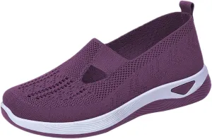 Orthopedic Shoes for Women Breathable Soft Slip On Non Slip Work Shoes Women Comfort Business Casual Shoes Wedge Sneakers Black Tennis Shoe Loafers Shoe