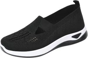 Sales Today Clearance Women's Woven Orthopedic Breathable Soft Shoes Womens Casual Tennis Shoes Slip On Sneakers Men Basketball Shoes Womens Waterproof Running Shoe Cross Trainer Shoes