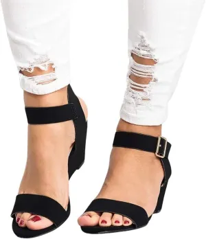 Shoes for Women Dressy, Sandals Women Ankle Strap Chunky Chunky Heel Sandals Open Toe Wedding Party Dress Shoes