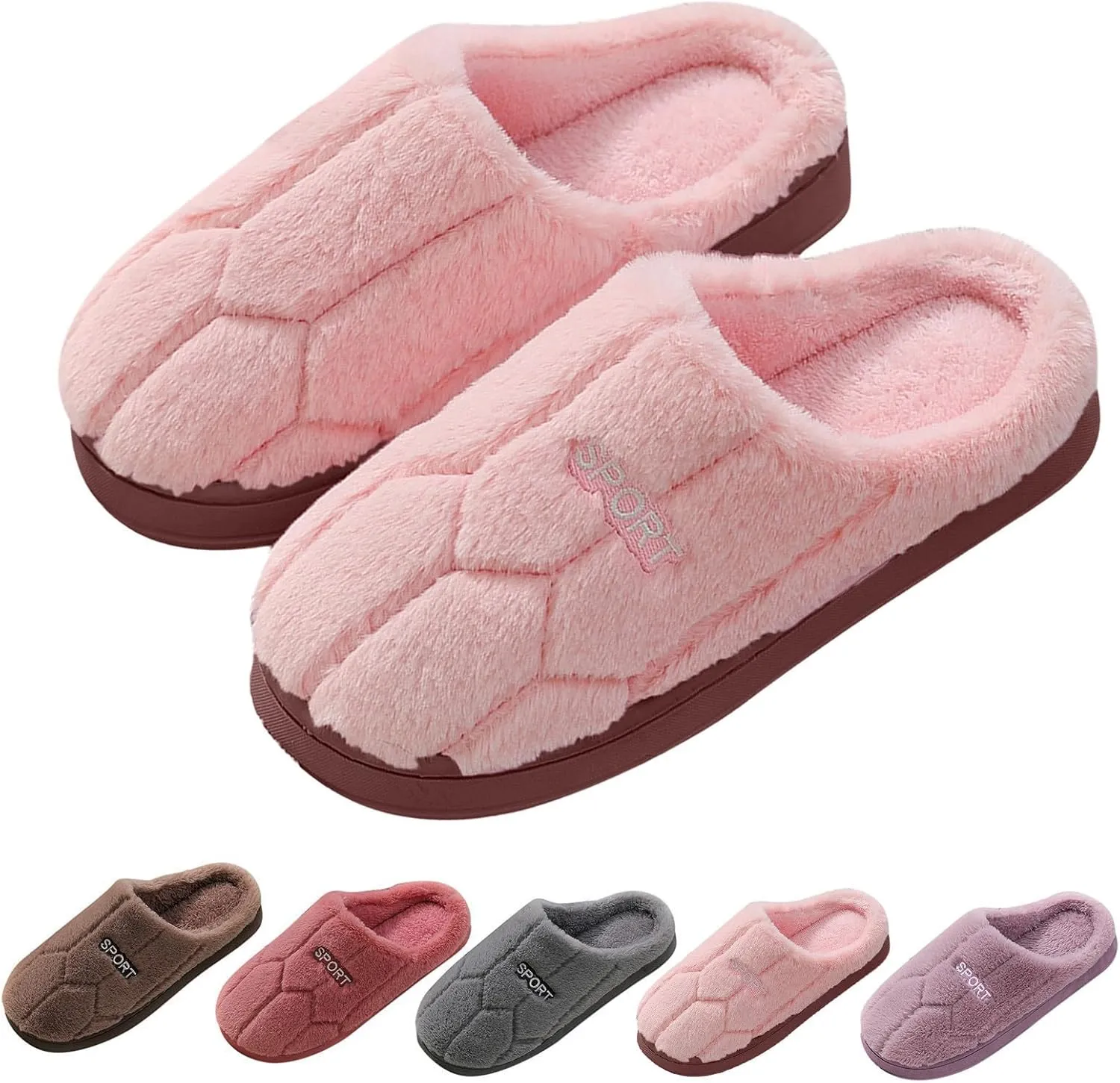Slippers for Women, Womens Cute Fuzzy Slippers Soft Orthopedic Slippers Memory Foam House Slippers Indoor and Outdoor