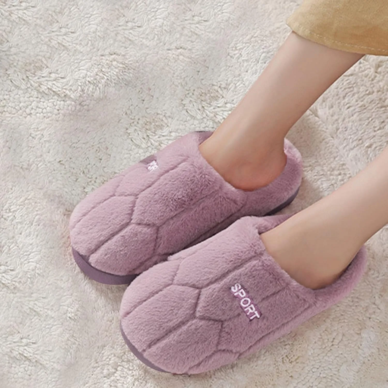 Slippers for Women, Womens Cute Fuzzy Slippers Soft Orthopedic Slippers Memory Foam House Slippers Indoor and Outdoor