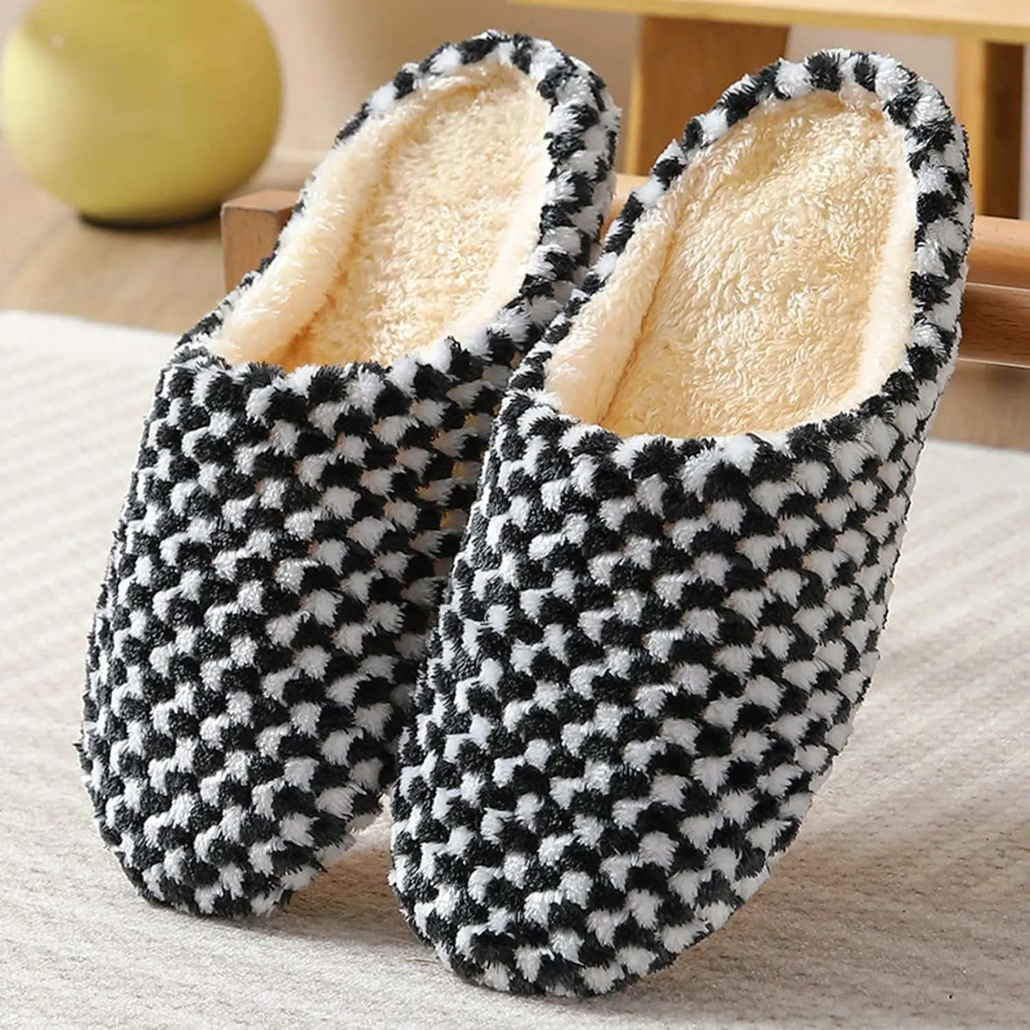 Slippers for Women, Women's House Slippers Warm Cozy Lightweight Bedroom Slippers Memory Foam Fuzzy Slippers Indoor