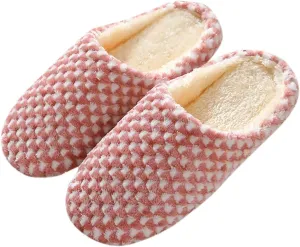 Slippers for Women, Women's House Slippers Warm Cozy Lightweight Bedroom Slippers Memory Foam Fuzzy Slippers Indoor