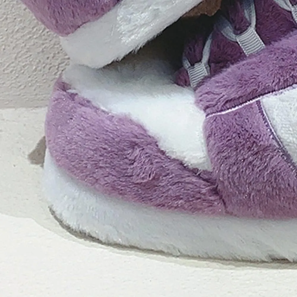 Sneaker Slippers Non Slip Sole Indoor House Plush Slippers Unisex Indoor Floor Cotton Shoes