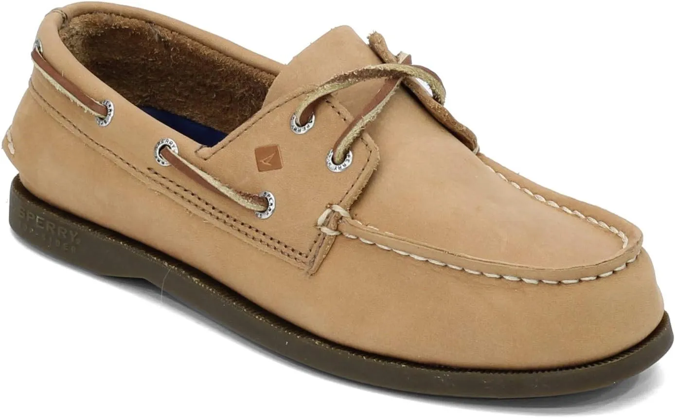 Sperry Kids Boys Authentic Original Slip On Boat Casual Shoes - Beige
