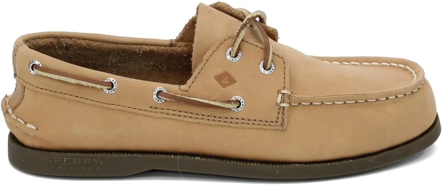 Sperry Kids Boys Authentic Original Slip On Boat Casual Shoes - Beige