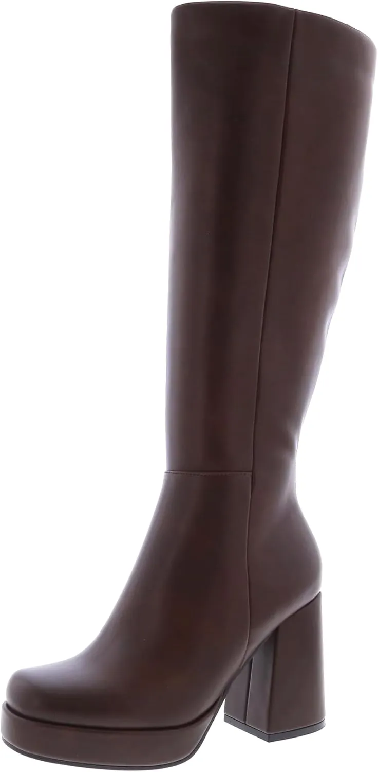 TruFox Knee High Platform Boots Chunky Heel Boots