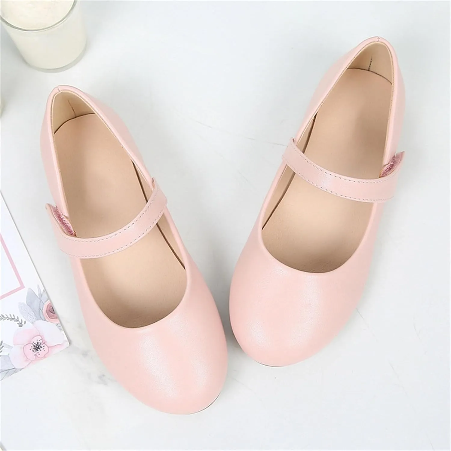 Unisex-Child Dressy Ballet Shoes Toddler Girl Leather Dress Shoes Closed Toe Mary Jane Flat Water Shoes for Toddlers