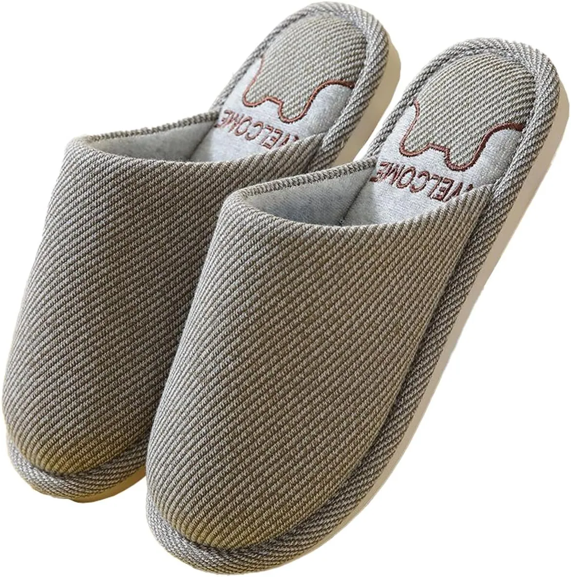 Unisex Home Slippers Fall Winter Anti-slip Shoes Comfy Soft Indoor Bedroom Slides Cozy House Slippers for Women Men