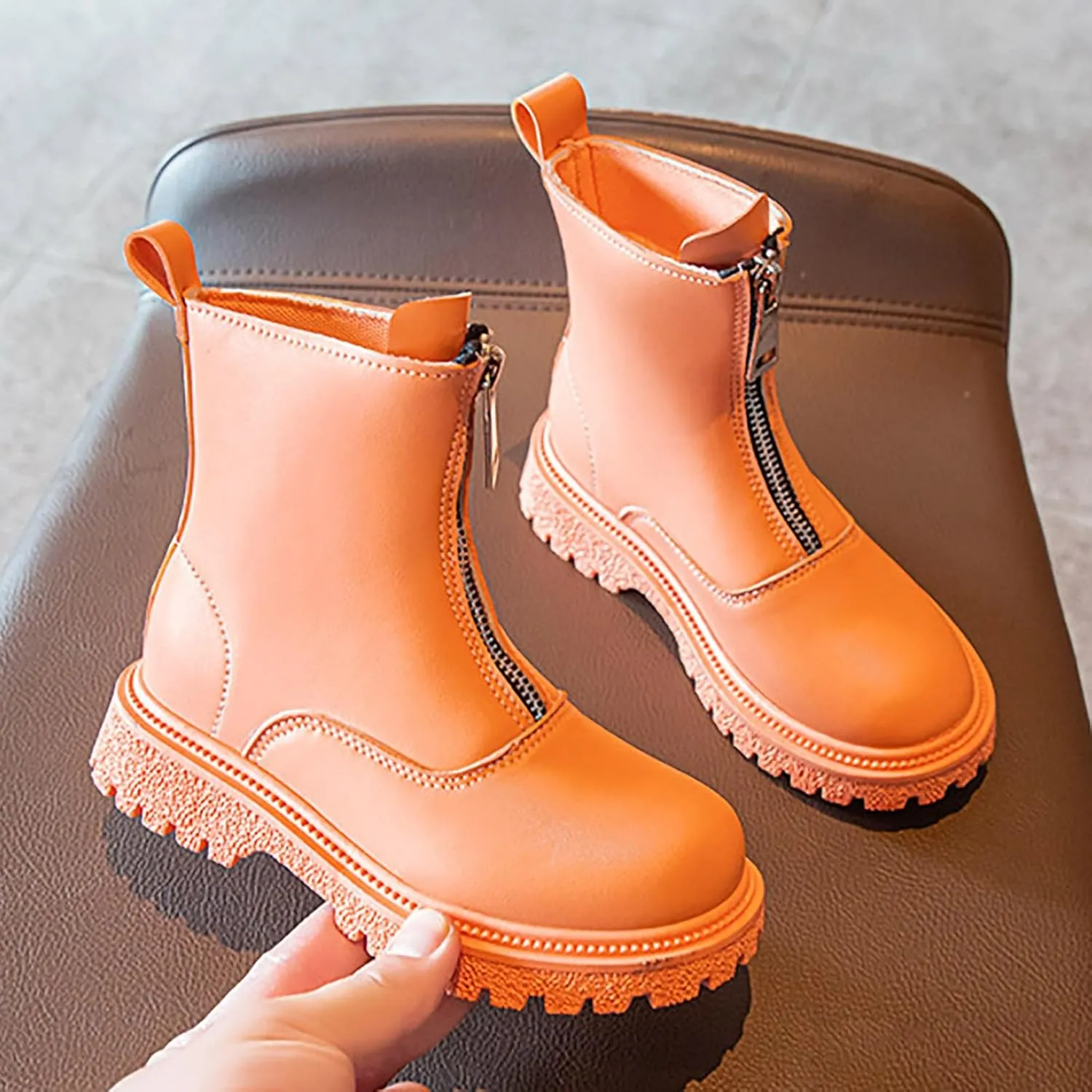Winter Warm Hiking Snow Boots Fur Lined Waterproof Ankle Shoes Non-Slip Walking Shoes Outdoor Faux Fur Booties