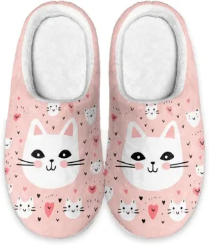 Women Fuzzy Fluffy Faux Fur Slippers Memory Foam Indoor House Shoes