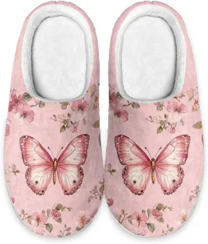 Women Fuzzy Fluffy Faux Fur Slippers Memory Foam Indoor House Shoes