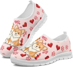 Women Slip On Walking Shoes Trendy Casual Shoes Novelty Workout Shoes