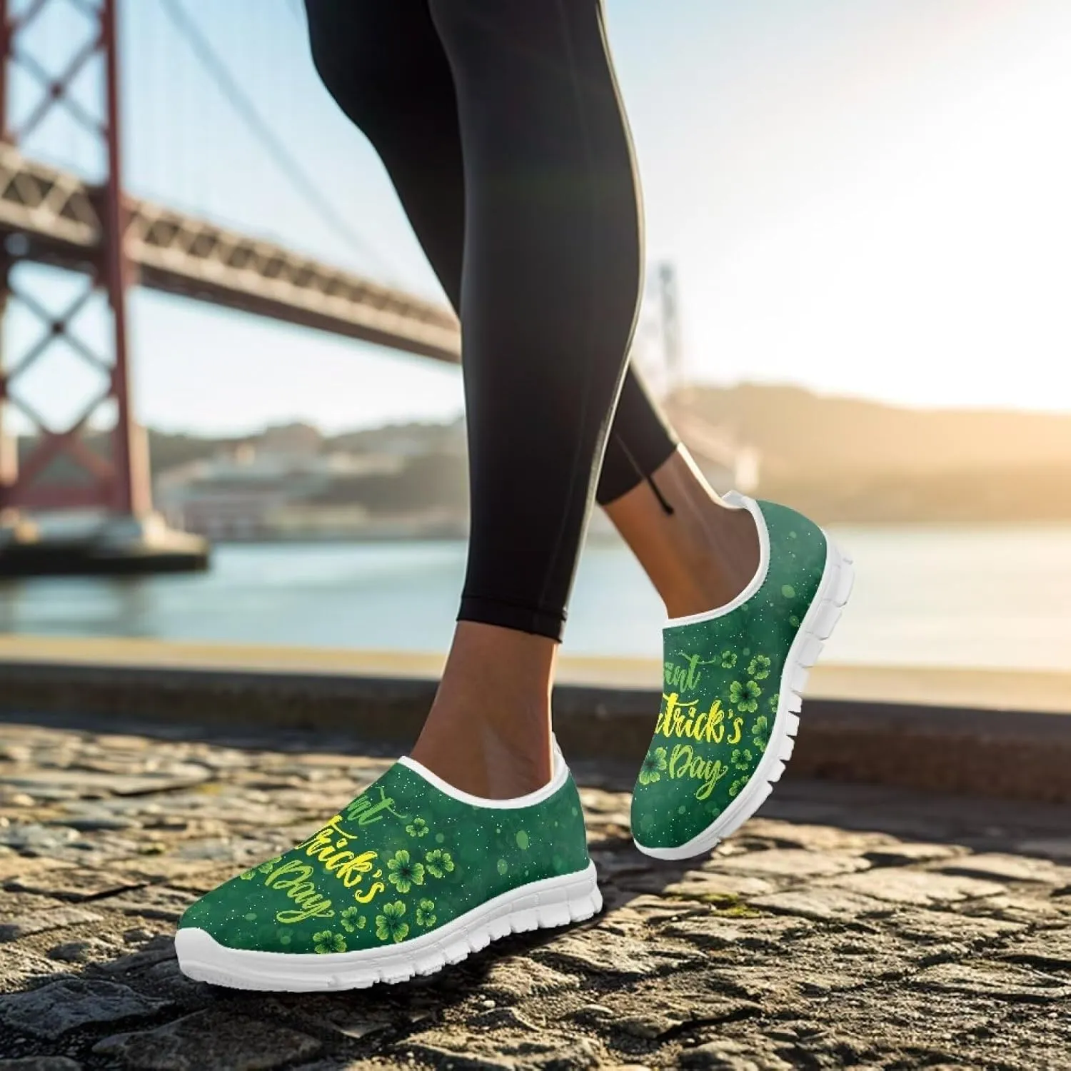 Women Slip On Walking Shoes Trendy Casual Shoes Novelty Workout Shoes