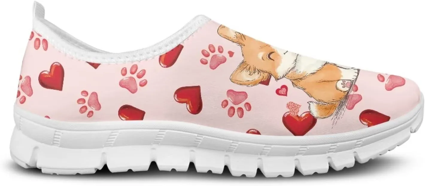 Women Slip On Walking Shoes Trendy Casual Shoes Novelty Workout Shoes