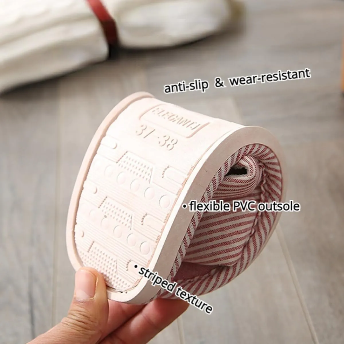 Women Slipper Open Toe House Slippers Soft Cotton and Soft-sole Slippers Bedroom Cozy Indoor Outdoor Home Slipper Slides for Women