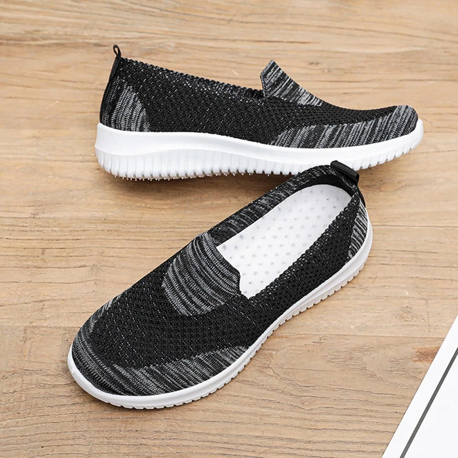 Women's Casual Shoes Breathable Mesh Comfortable Low Heel Daily Wear Spring and Summer Stylish Casual Platform