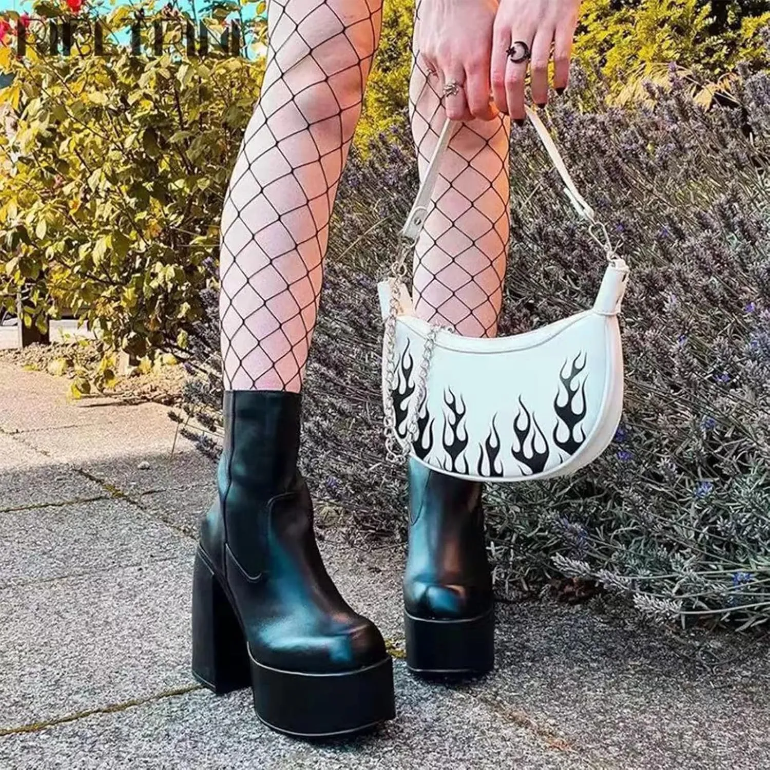 Women's Chunky Heel Knee High Platform Boots