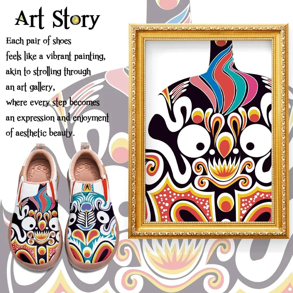 Women's Flat Walking Shoes Slip On Travel Loafers Casual Painted Art Fashion Sneakers Ladies Outdoor Holiday Shoe
