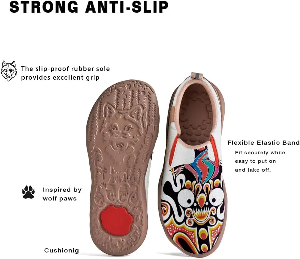 Women's Flat Walking Shoes Slip On Travel Loafers Casual Painted Art Fashion Sneakers Ladies Outdoor Holiday Shoe
