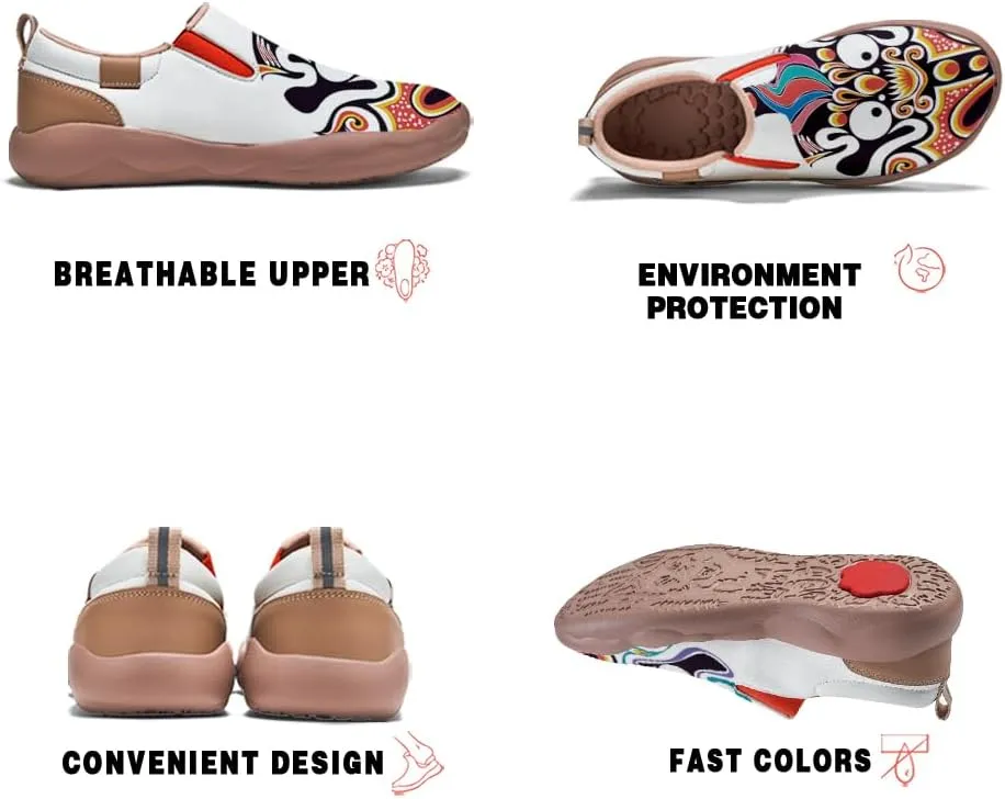 Women's Flat Walking Shoes Slip On Travel Loafers Casual Painted Art Fashion Sneakers Ladies Outdoor Holiday Shoe