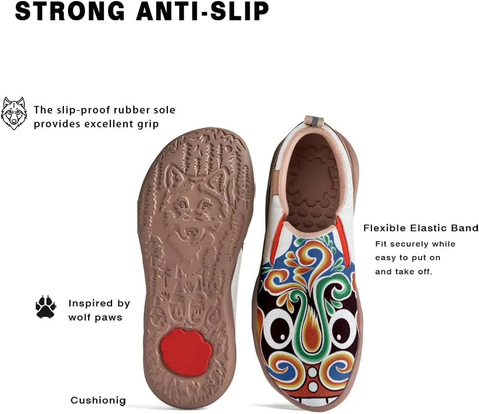 Women's Flat Walking Shoes Slip On Travel Loafers Casual Painted Art Fashion Sneakers Ladies Outdoor Holiday Shoe