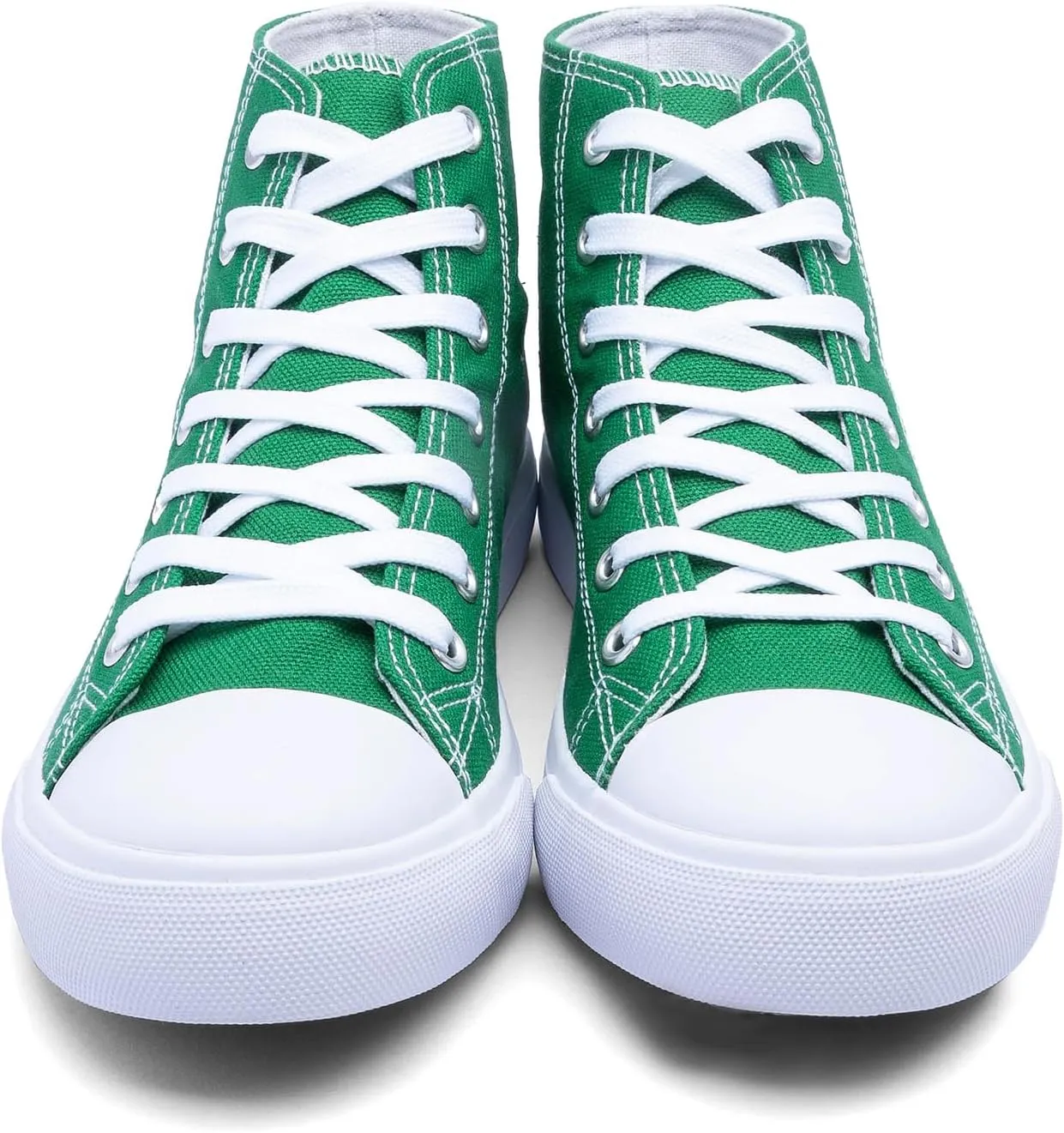 Women's High-Top Canvas Sneakers  Classic Lace-Up Casual Shoes with Extra Shoelaces  Comfortable, Stylish, and Durable