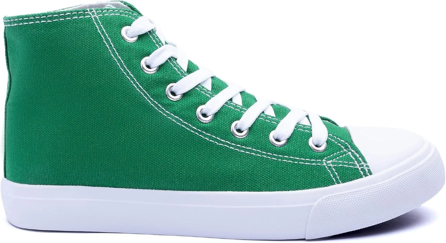Women's High-Top Canvas Sneakers  Classic Lace-Up Casual Shoes with Extra Shoelaces  Comfortable, Stylish, and Durable