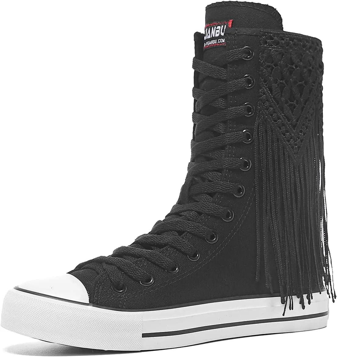 Womens High Top Canvas Sneakers Lace up Fashion Casual Shoes for Girls
