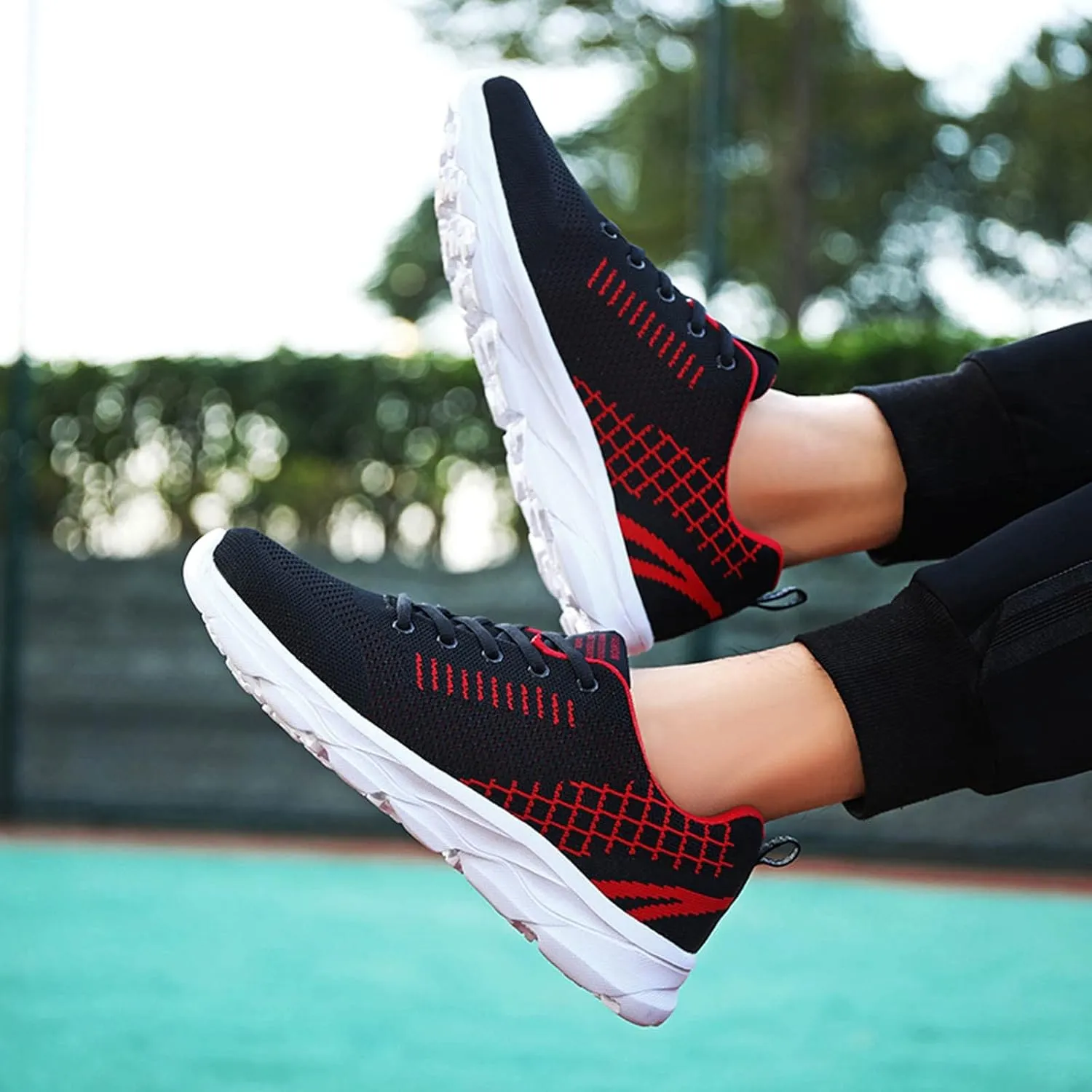 Womens Lace Up Walking Shoes Memory Foam Lightweight Comfort Womens Running Shoes Wide Width Women's Casual Shoes White Platform Sneakers Tennis Shoe Trainers Shoe