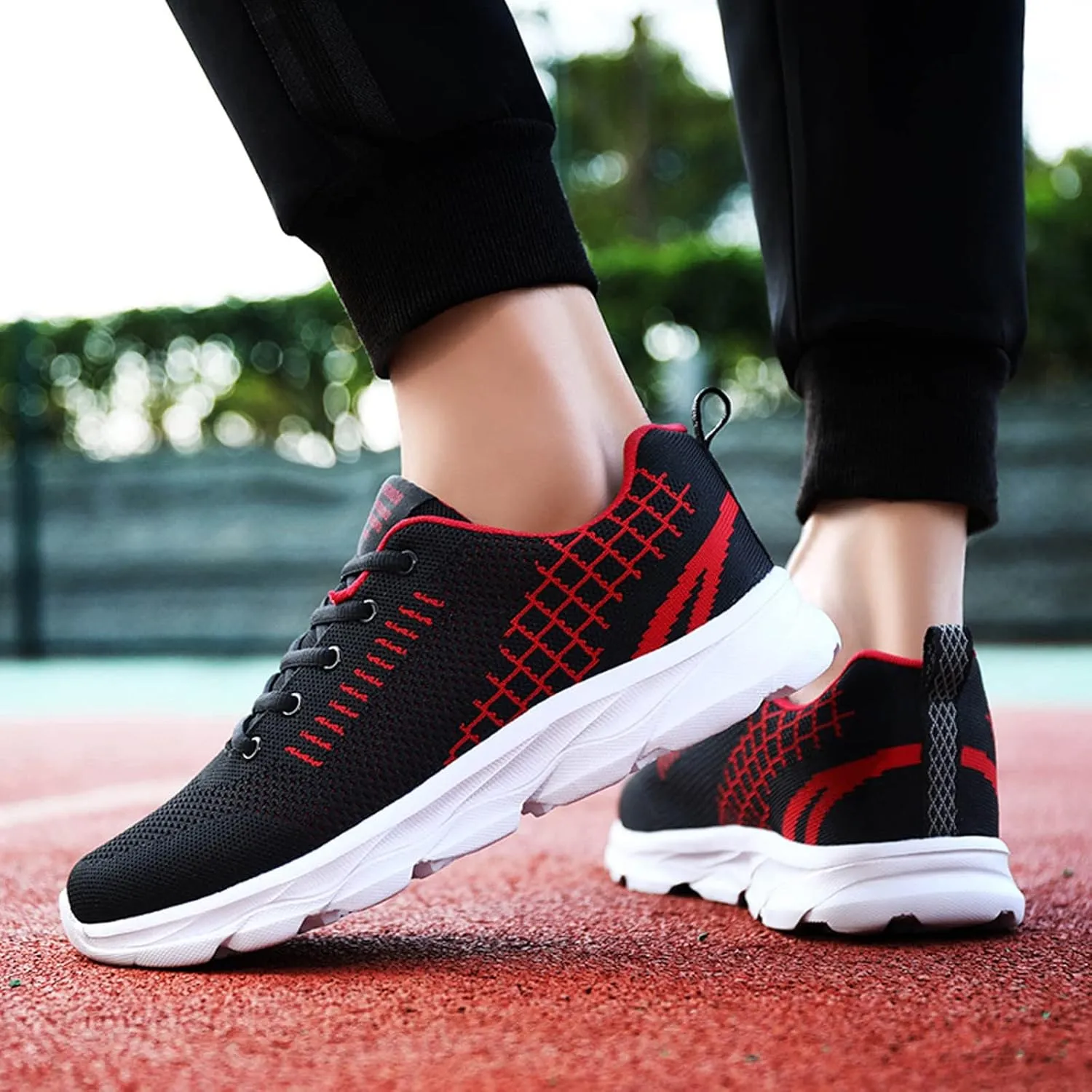 Womens Lace Up Walking Shoes Memory Foam Lightweight Comfort Womens Running Shoes Wide Width Women's Casual Shoes White Platform Sneakers Tennis Shoe Trainers Shoe