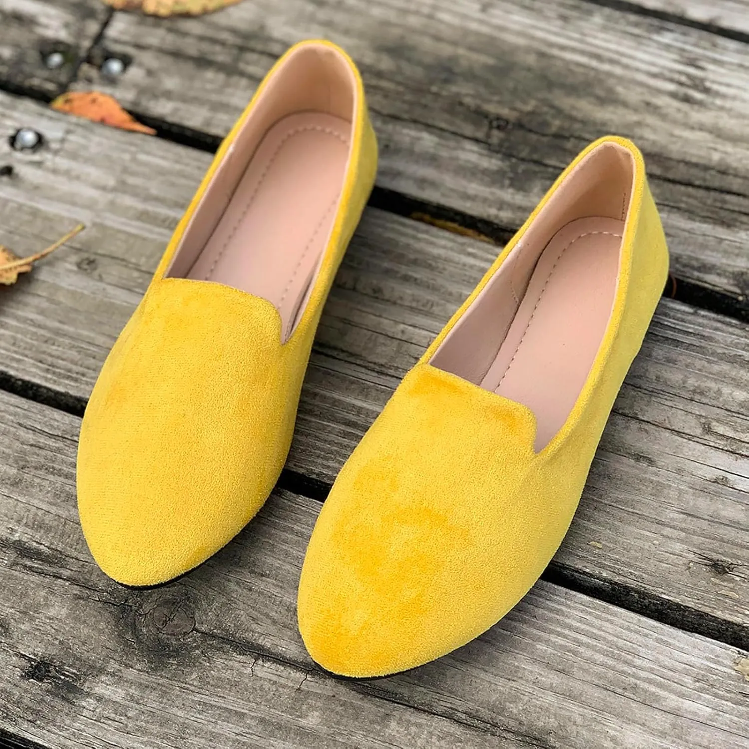 Women's Slip On Ballet Flat Shoes Comfortable Round Toe Dressy Shoe Slip On Business Casual Shoes Driving Flats