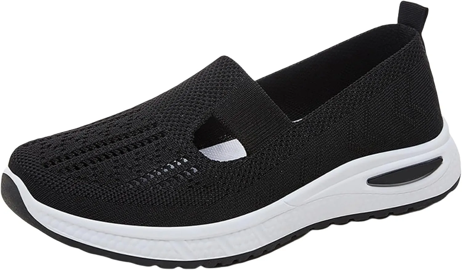 Women's Slip on Sneakers Shoes Woven Orthopedic Non Slip Work Shoes Women Wide Width Dress Casual Shoes Wedge Sneakers Waterproof Tennis Shoe Cross Trainer Shoe