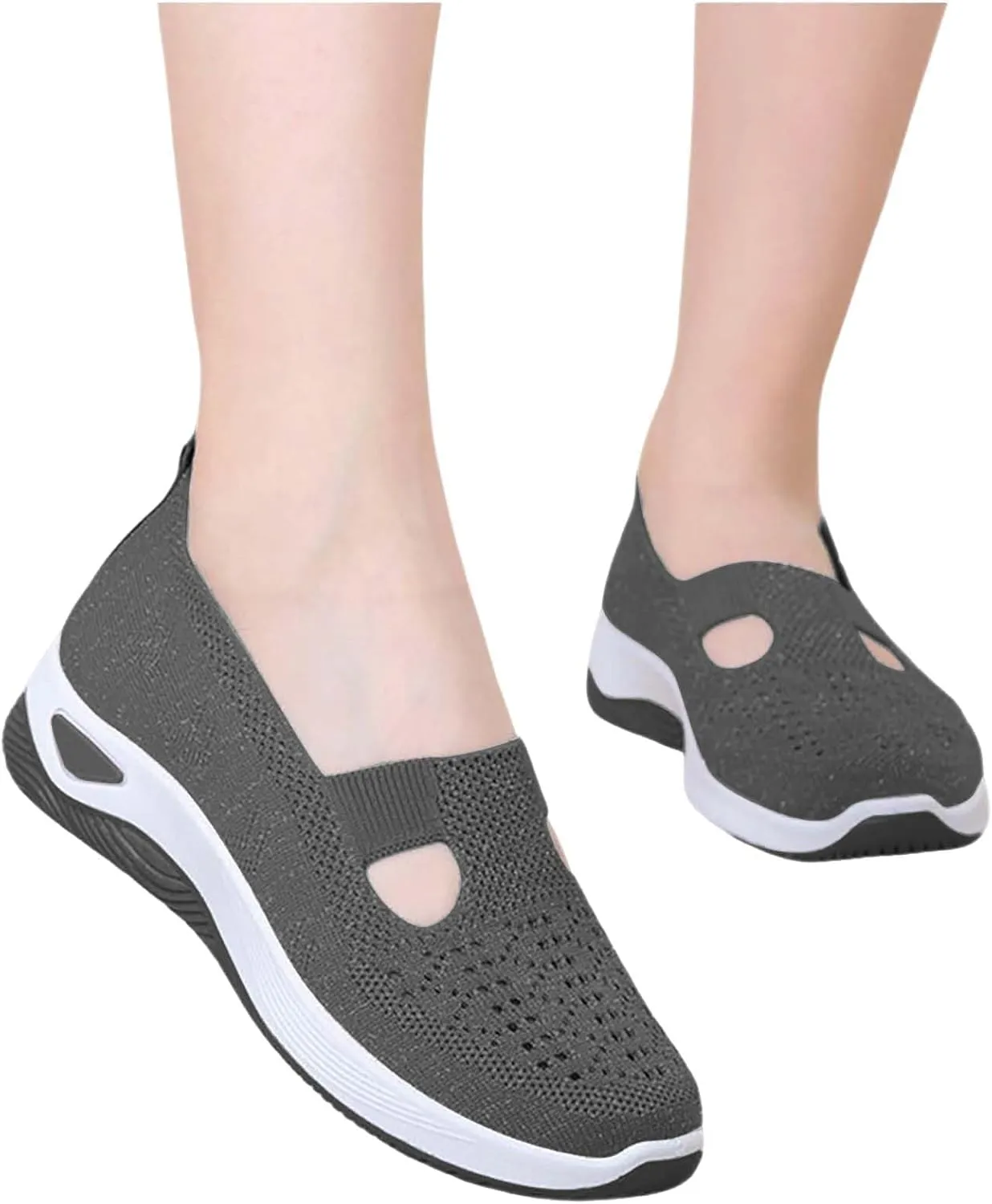 Women's Slip on Sneakers Shoes Woven Orthopedic Running Shoes for Men Lightweight Dressy Casual Shoes Dress Sneakers Black Tennis Shoe Casual Loafers