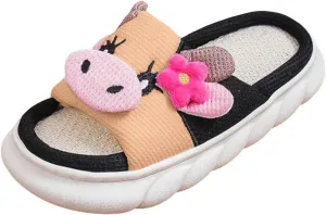 Women's Slippers Soft Thick Soled Slippers Fashionable Memory Foam Leather for Women Indoor