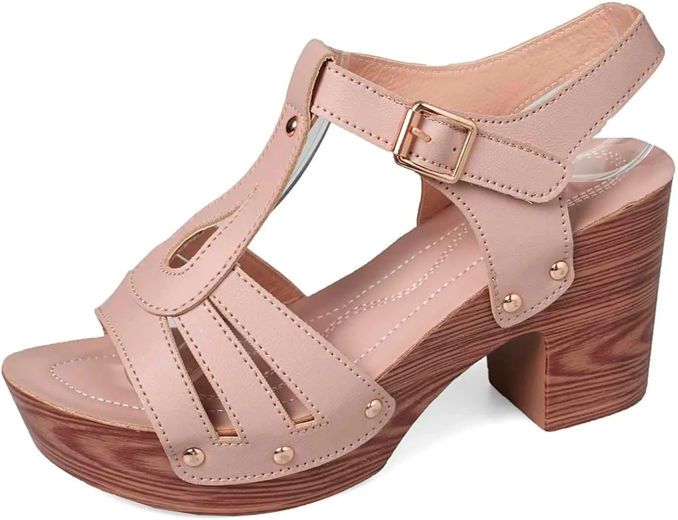 Women's Summer High Heel Sandals Open Toe Comfortable Footwear For Casual Outings Beach Vacations Work Dates And