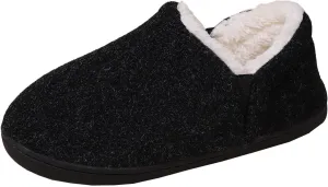 Women's Warm Slippers Solid Suede Flat Bottom Slippers Fleece Lined Cotton Plush Full Real Womens