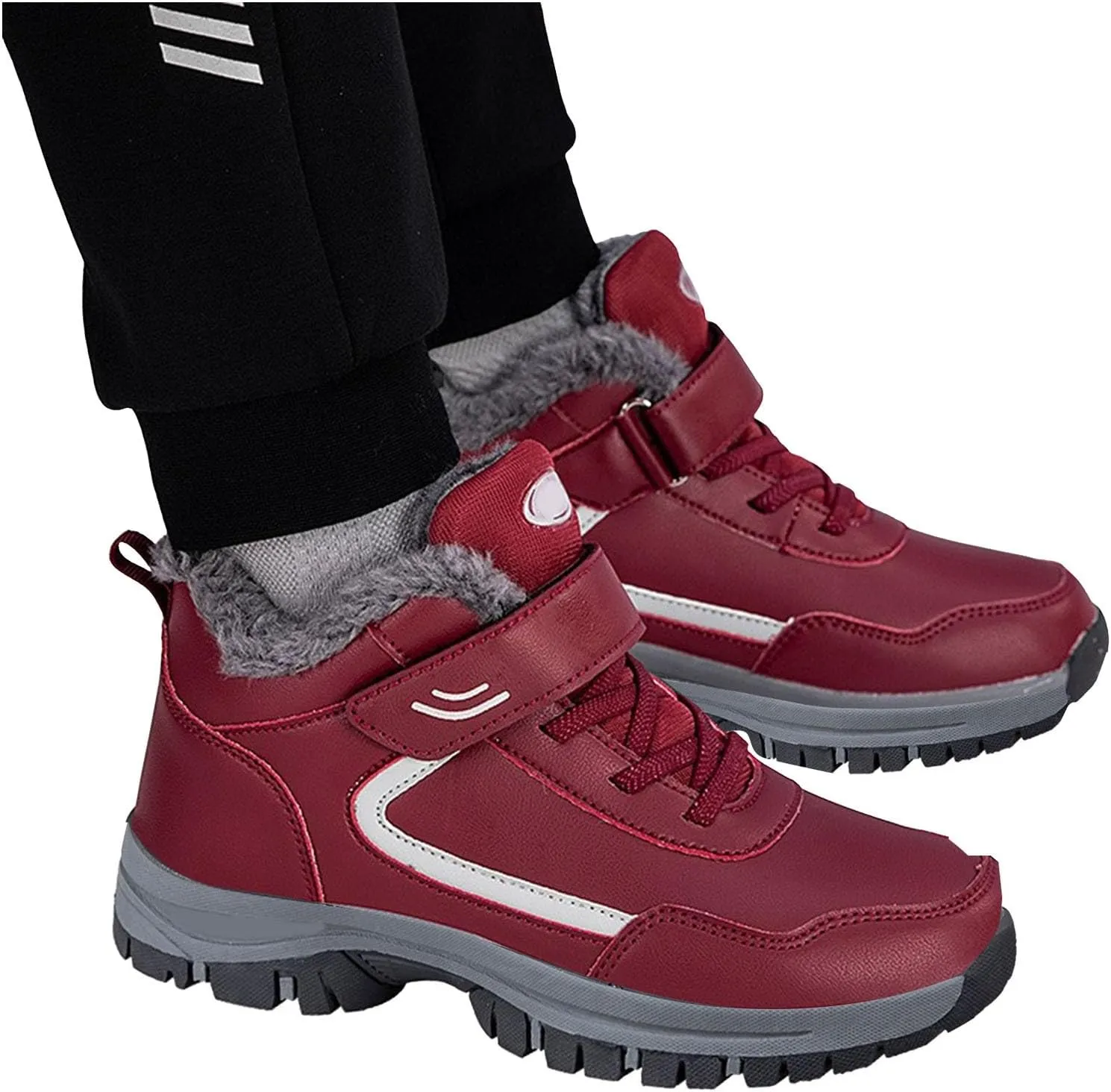 Women's Winter Ankle Boots Plus Velvet Warm Snow Boots Water Proof Insulated Boots Fashion Short Snow Boots