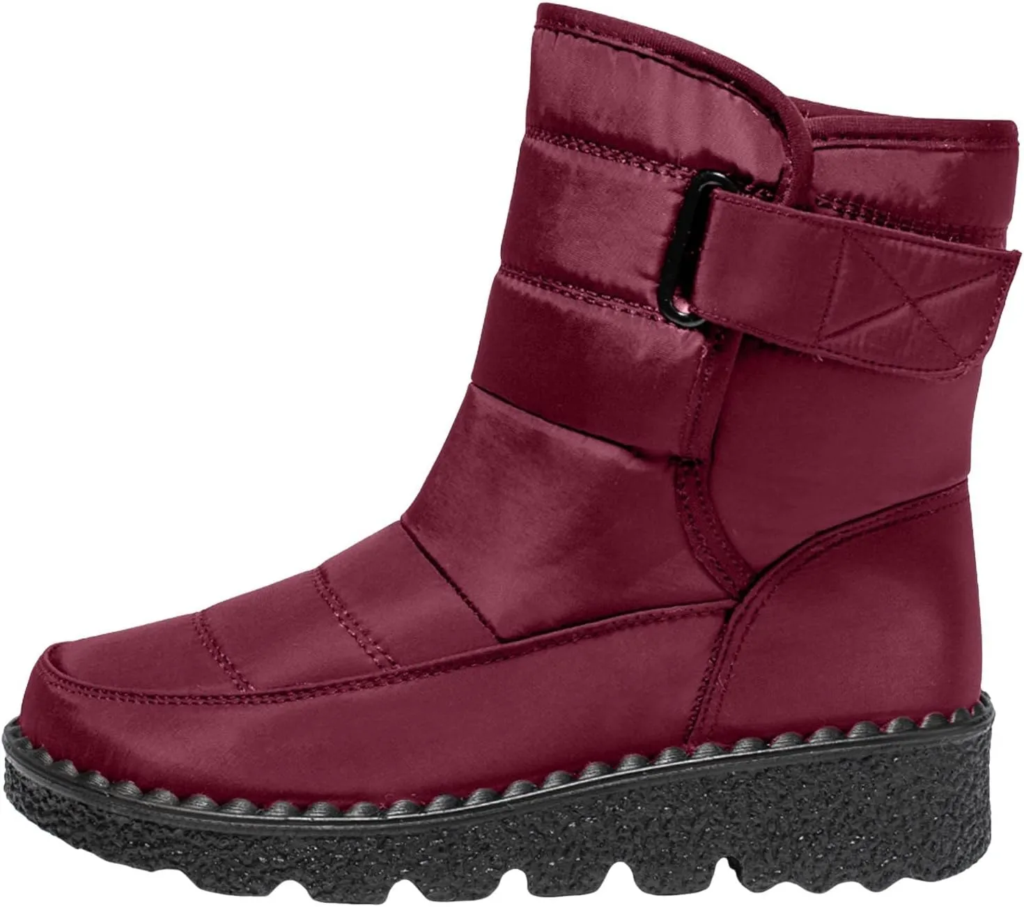 Women's Winter Boots Comfort Snow Boots Solid Plush Insulated Snow Boots Outdoor Thick Bottom Non Slip Boots